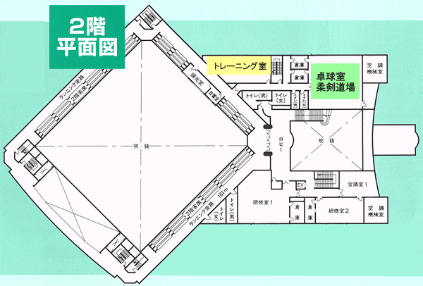 湯沢カルチャーセンター平面図２階